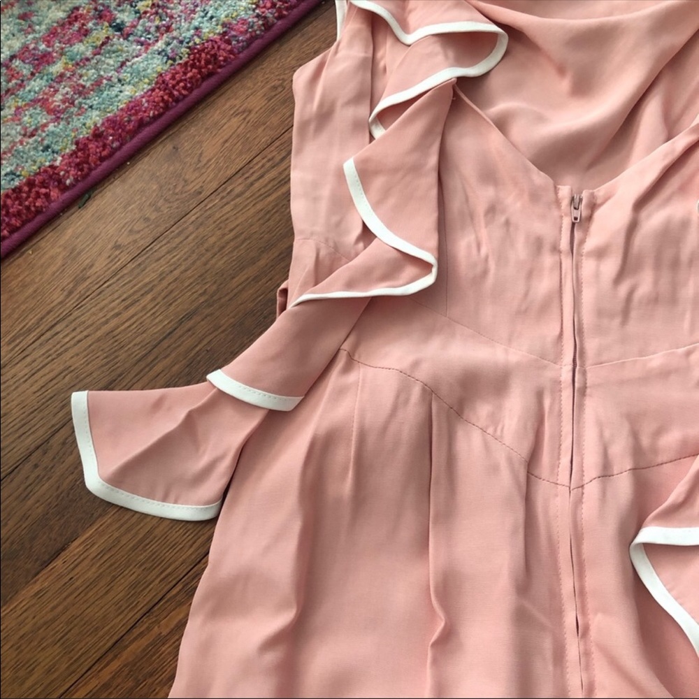 Stop staring pink and white ruffle pinup dress - Picture 7 of 7
